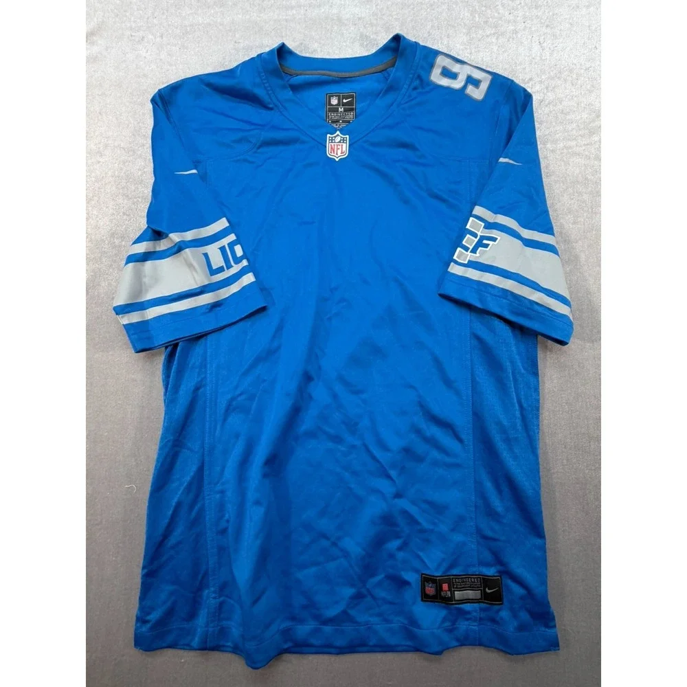 New Nike On Field Detroit Lions NFL Jersey Blue Size Medium